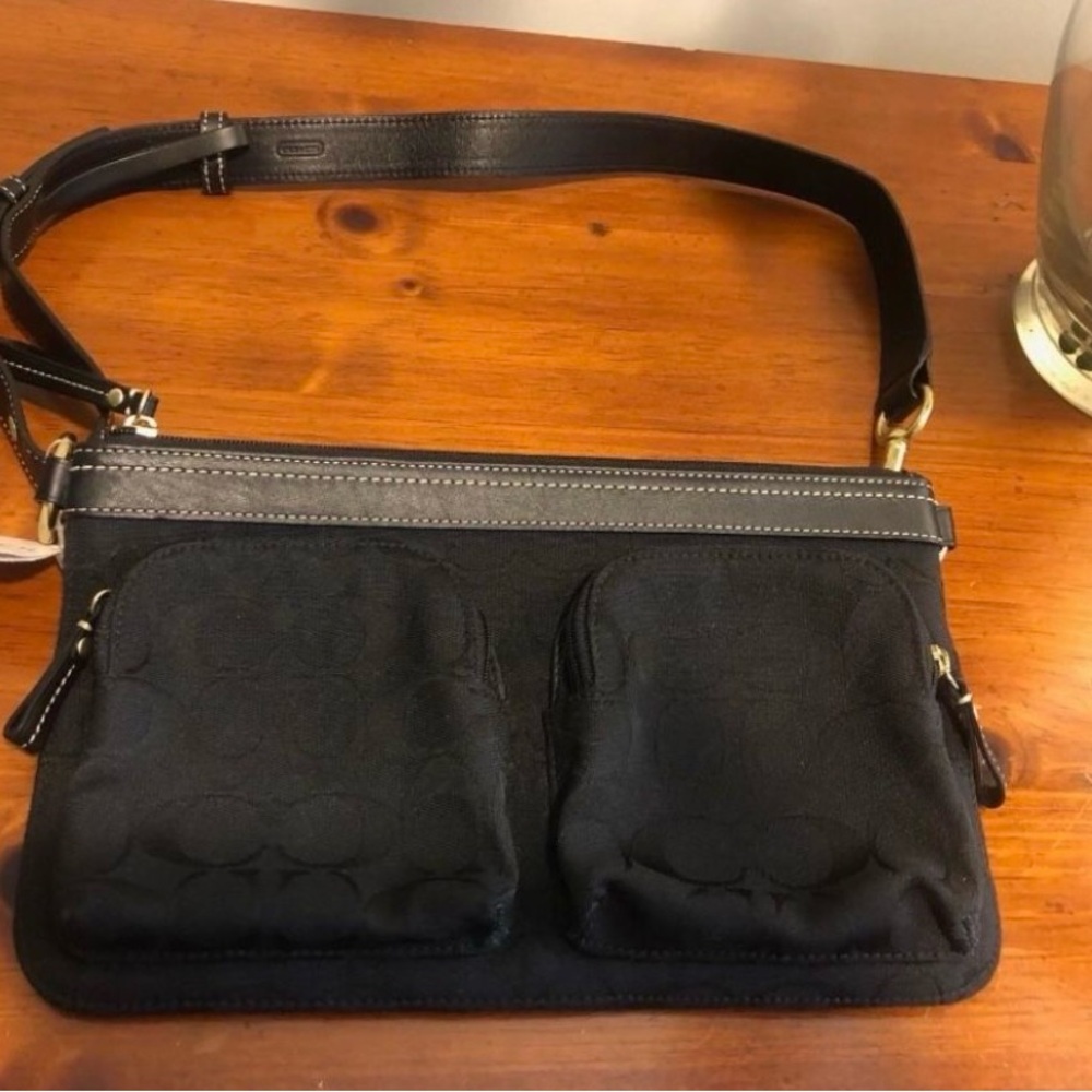 COACH Black Shoulder/Fanny Bag